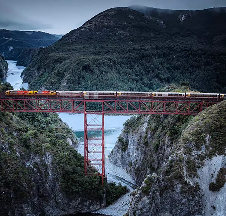 Kiwirail Great Journeys of New Zealand Tranzalpine Staircase Viaduct