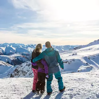 ExploreCHC Family Taking In Mount Hutt Views