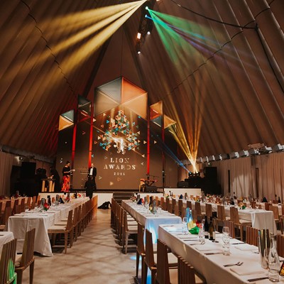 Moveable Feasts Transitional Cathedral Long Tables Setup