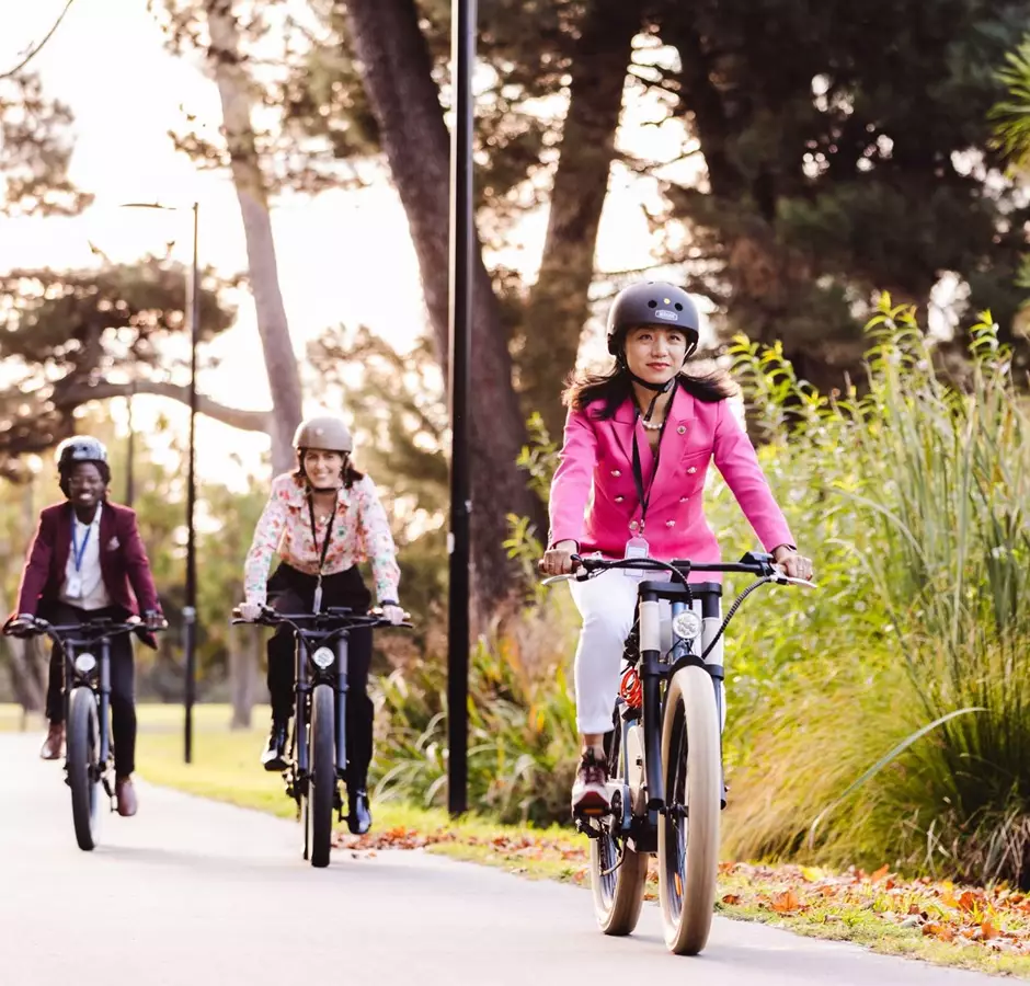 Cycling in Hagley Park