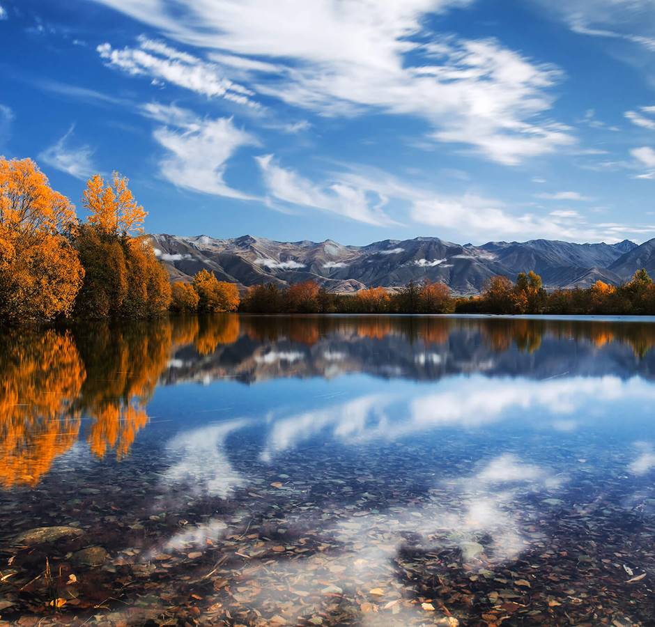 Mackenzie Twizel Mirrored Lake photo by Rachel Stewart