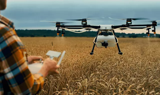 Drone on Farm