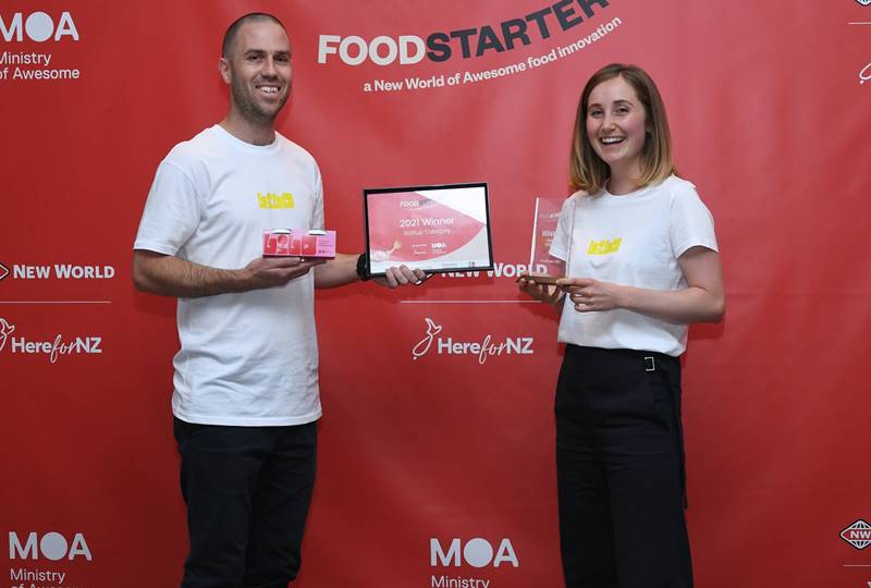 FoodStarter 2021 Winner Russell Haines and Cleo Gilmour from Lilo Desserts