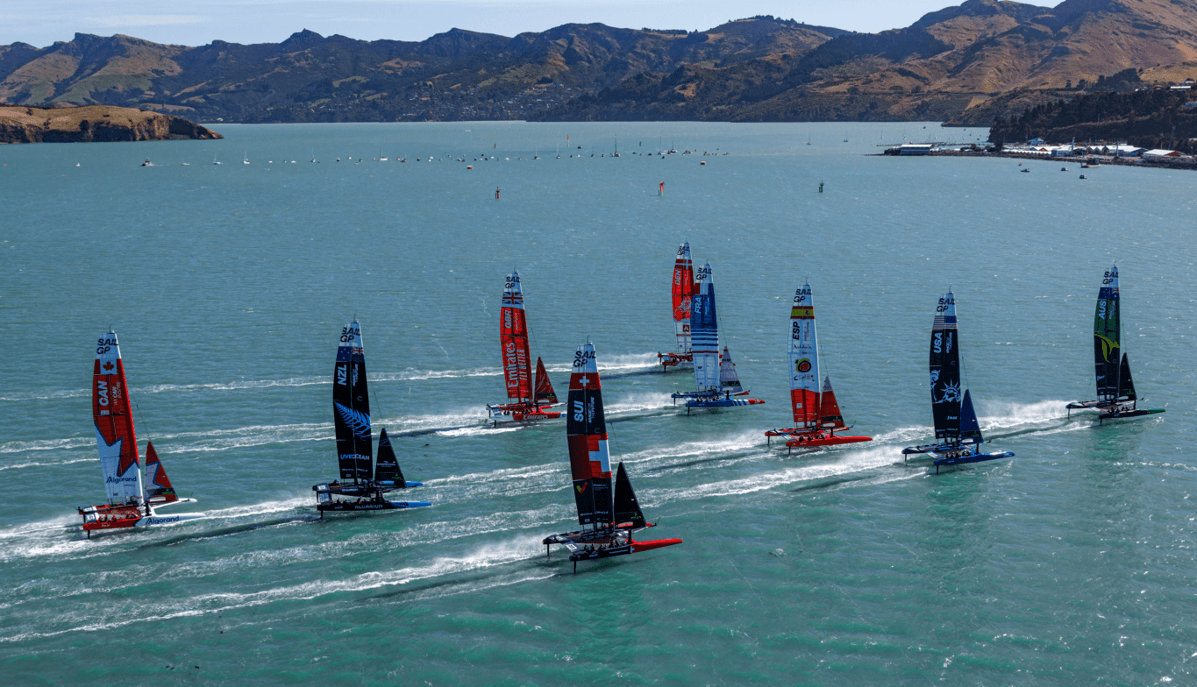SailGP Boats On The Water