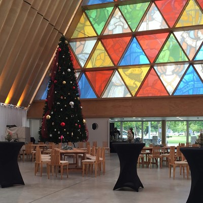 Moveable Feasts Transitional Cathedral Foyer by Day