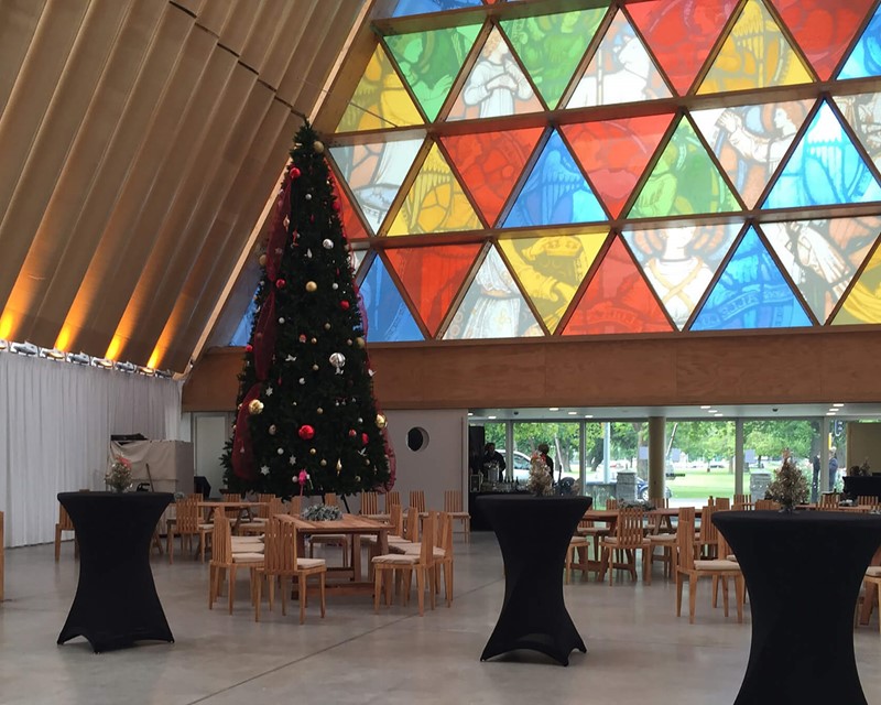Moveable Feasts Transitional Cathedral Foyer by Day