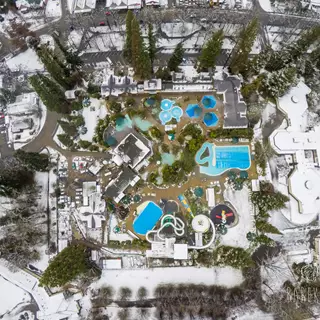 Hanmer Springs Pool Drone Arial