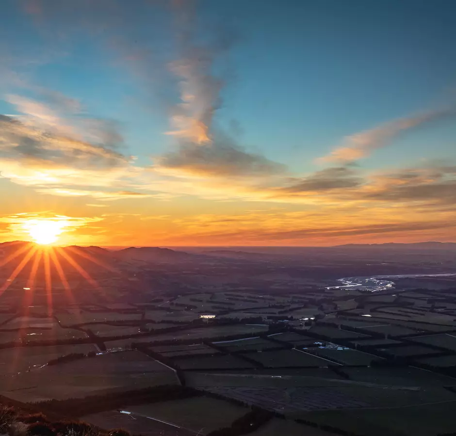 Mt Hutt Views Of Sunset