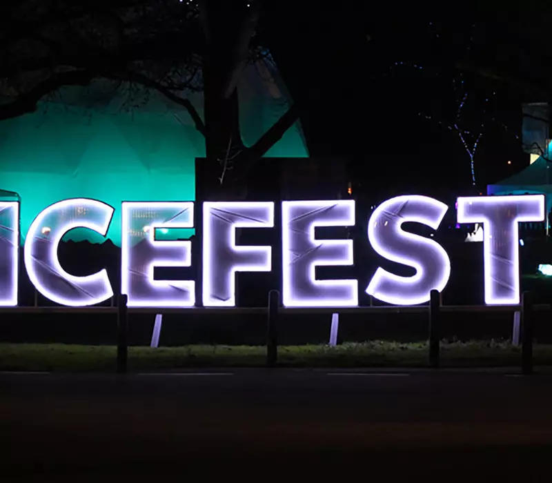 Themepro Icefest Signage
