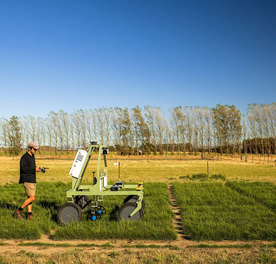 Hero Agriculture Farmer With Machine