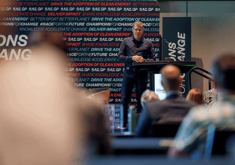 SailGP Champions For Change Speaker: Imagery and video: Supplied / SailGP